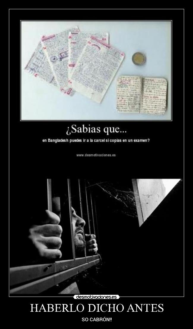 HABERLO DICHO ANTES - 