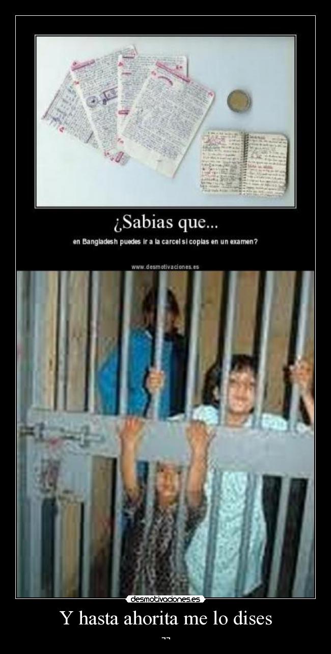 Y hasta ahorita me lo dises - ¬¬