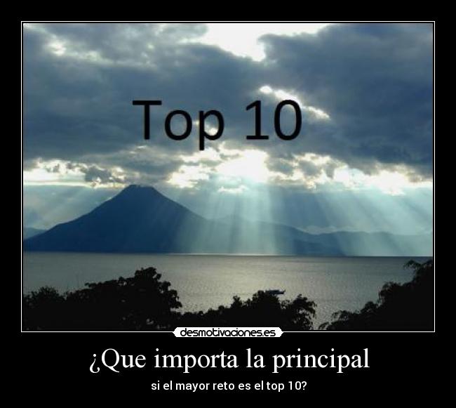 ¿Que importa la principal - 