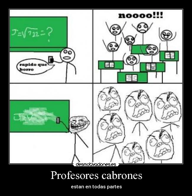 Profesores cabrones -