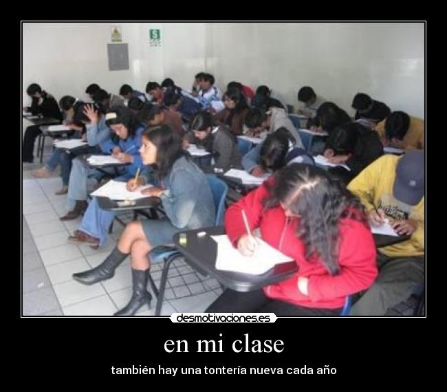 en mi clase -