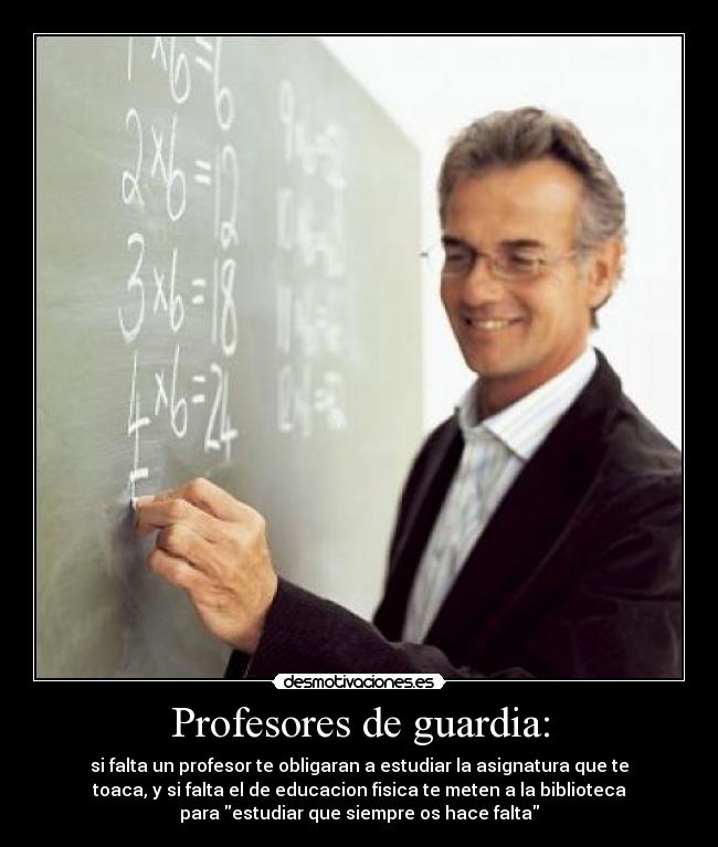 Profesores de guardia: -