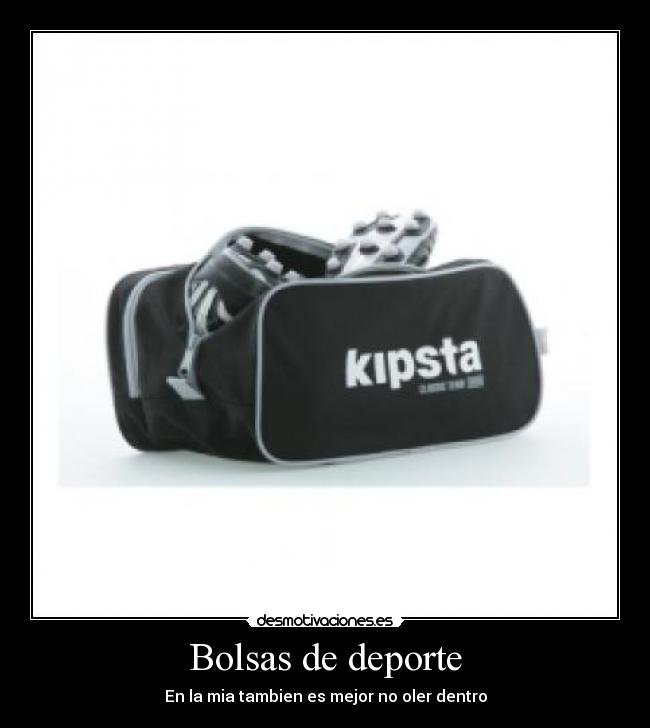 Bolsas de deporte - En la mia tambien es mejor no oler dentro