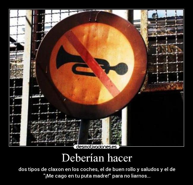 carteles claxon desmotivaciones