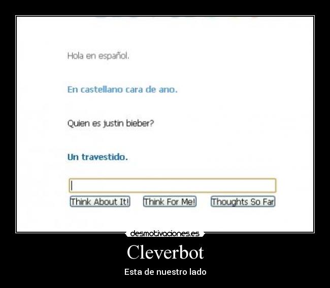 Cleverbot - Esta de nuestro lado