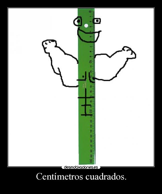 carteles centimetros regla cuadrado cani petao desmotivaciones
