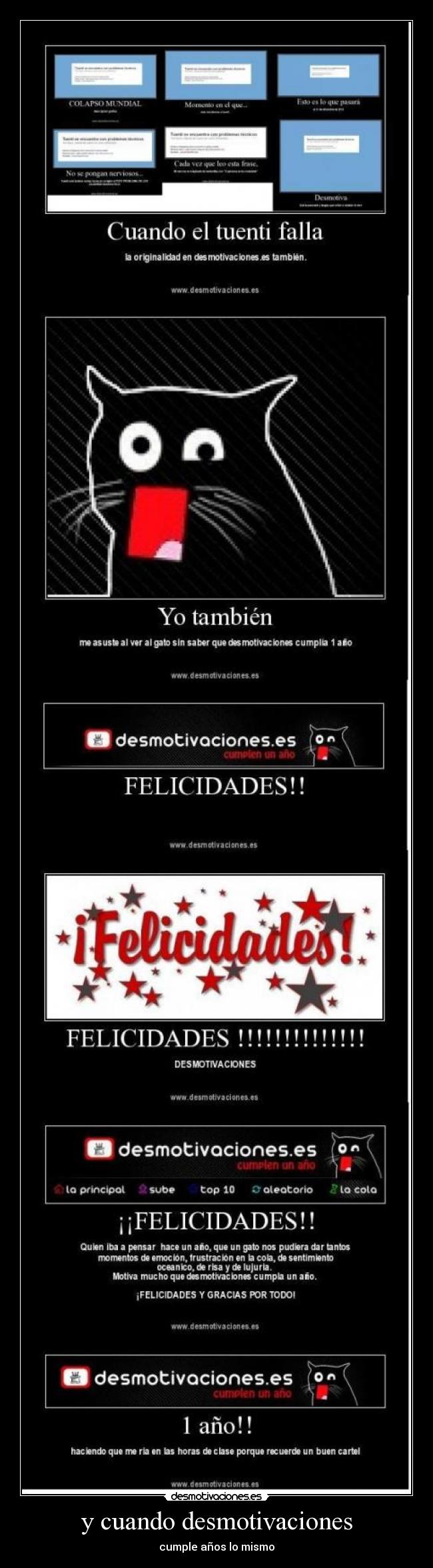 y cuando desmotivaciones -