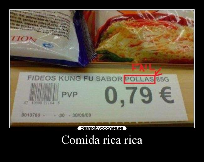 Comida rica rica -
