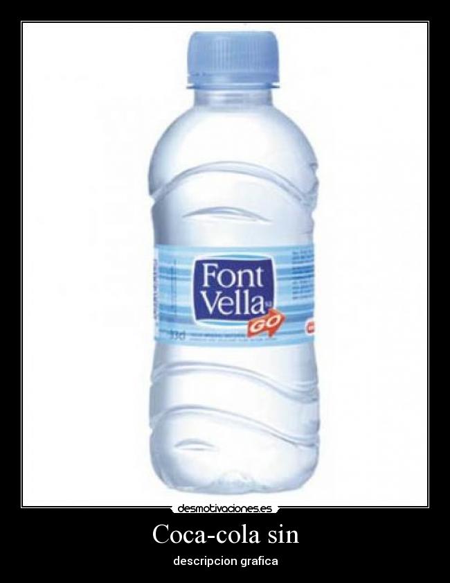 Coca-cola sin - descripcion grafica