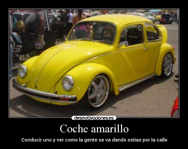 Coche amarillo -