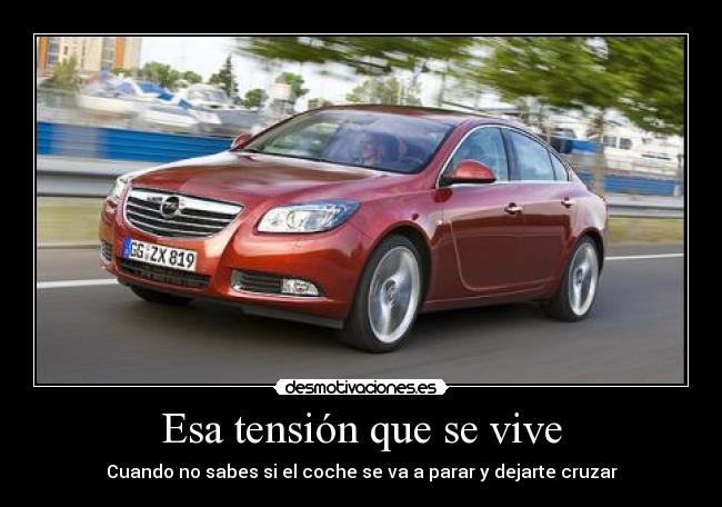 Esa tensión que se vive - Cuando no sabes si el coche se va a parar y dejarte cruzar