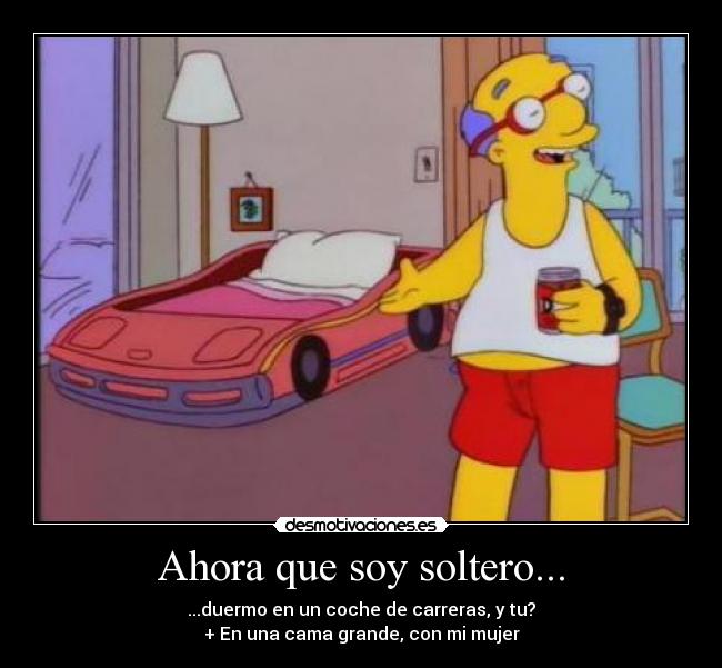 Ahora que soy soltero... -
