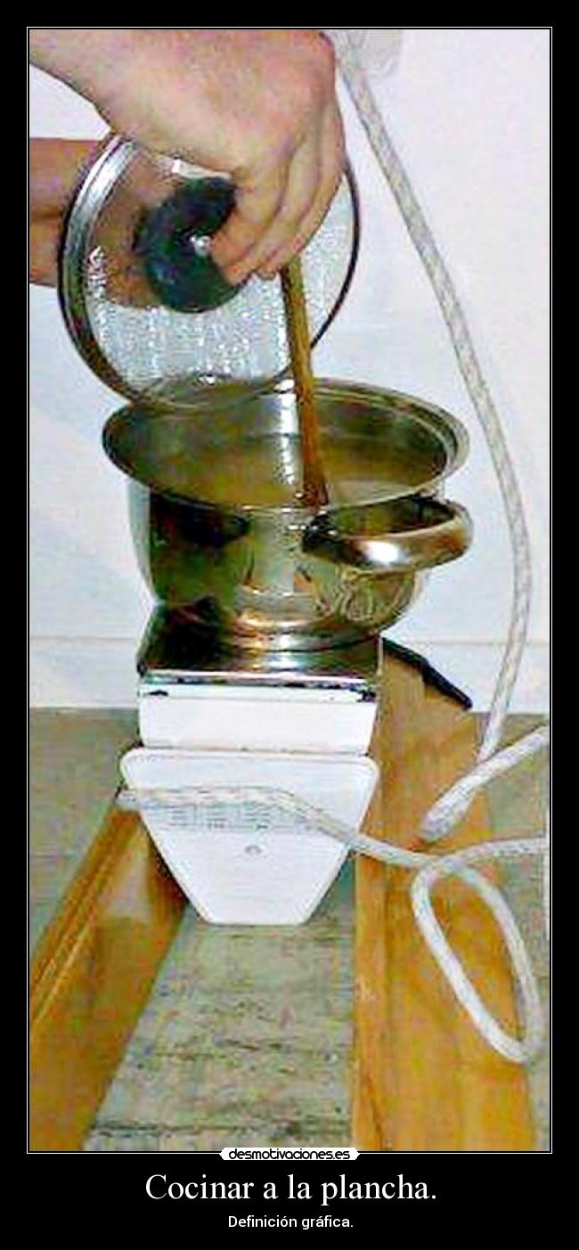Cocinar a la plancha. -
