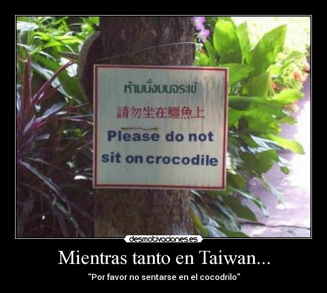 Mientras tanto en Taiwan... -