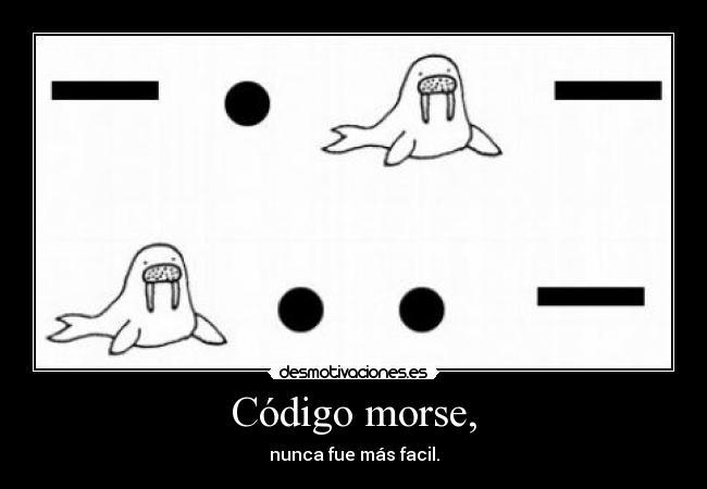 Código morse, - 