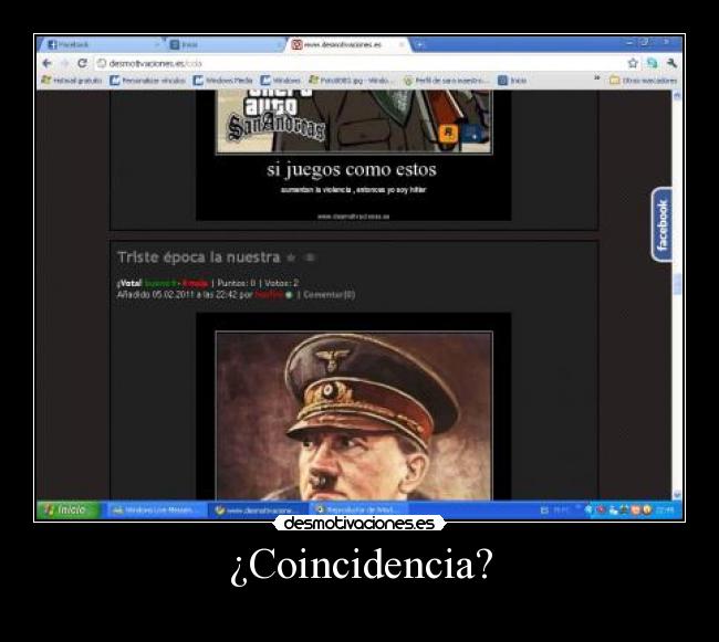 ¿Coincidencia? -