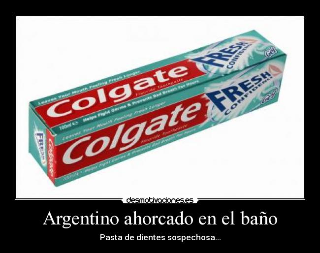 Argentino ahorcado en el baño -