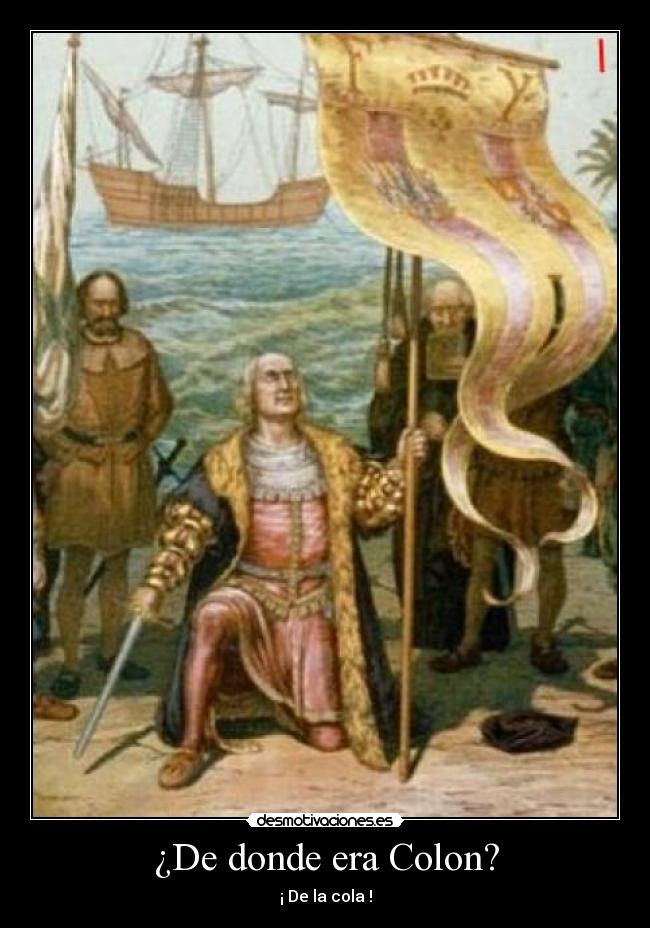 ¿De donde era Colon? -