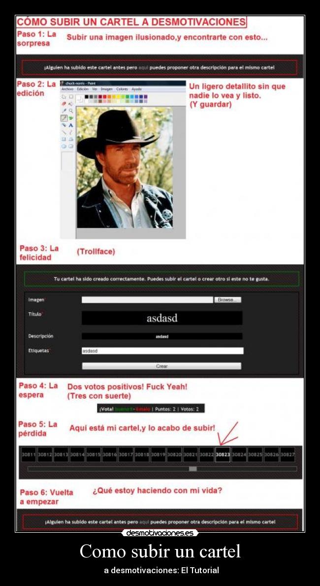 Como subir un cartel -  a desmotivaciones: El Tutorial