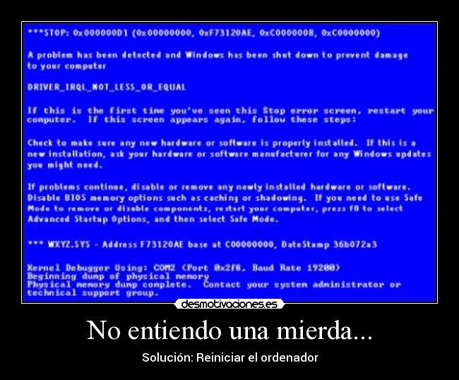 No entiendo una mierda... -