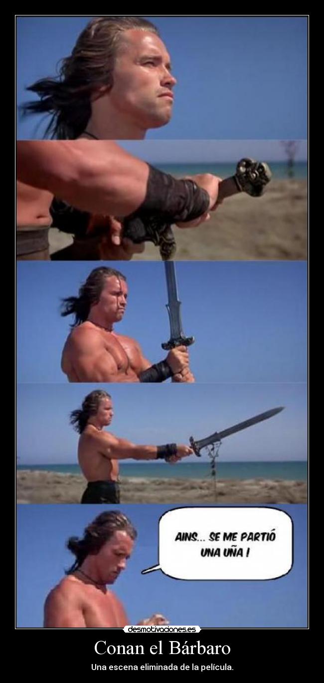 Conan el Bárbaro - Una escena eliminada de la película.