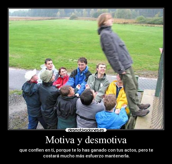 carteles confianza desmotivaciones