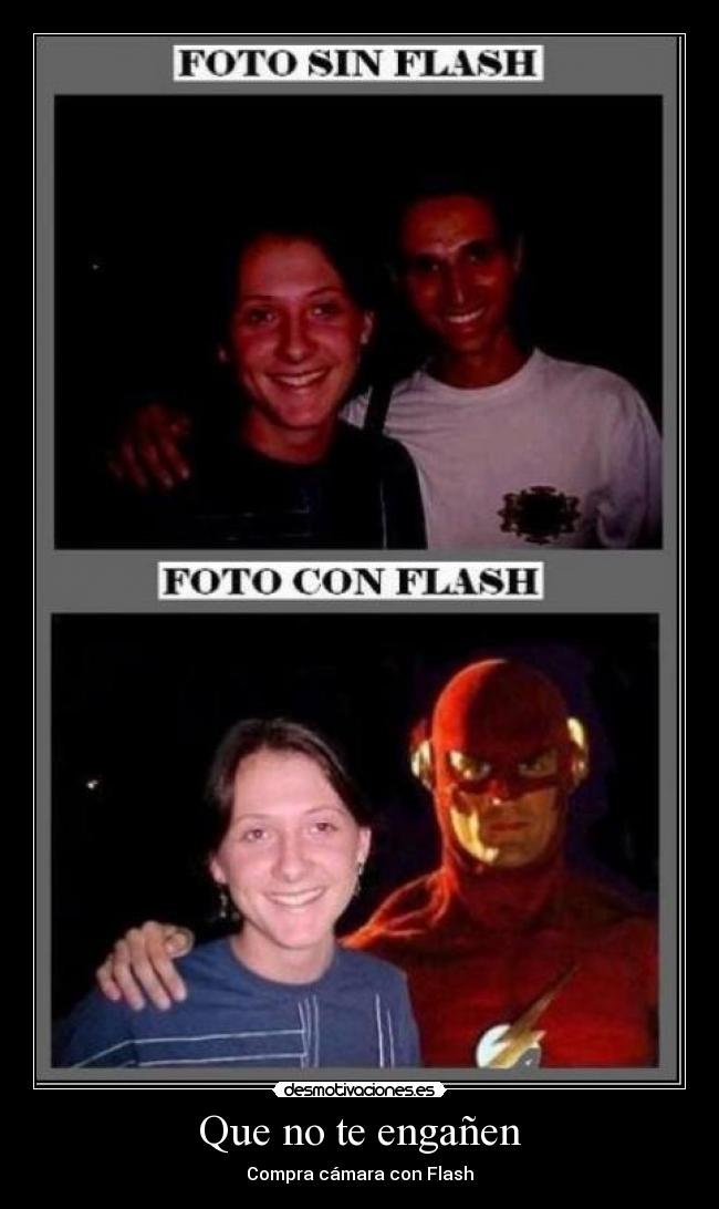 Que no te engañen - Compra cámara con Flash