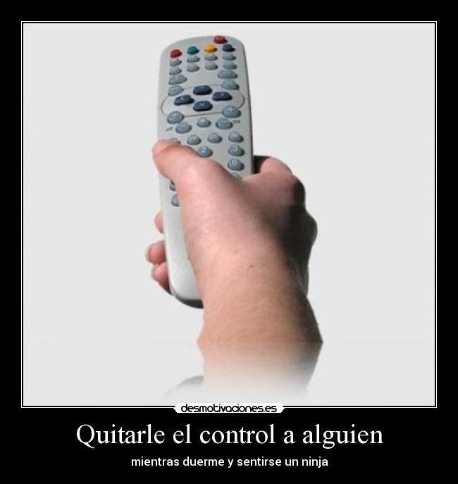 Quitarle el control a alguien - mientras duerme y sentirse un ninja