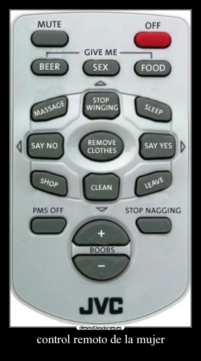 control remoto de la mujer -
