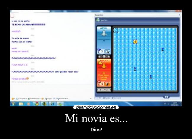 Mi novia es... - Dios!