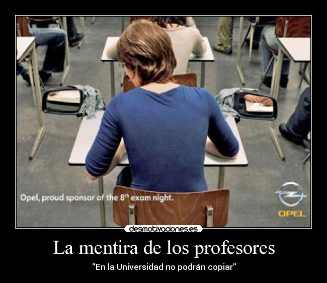 La mentira de los profesores -