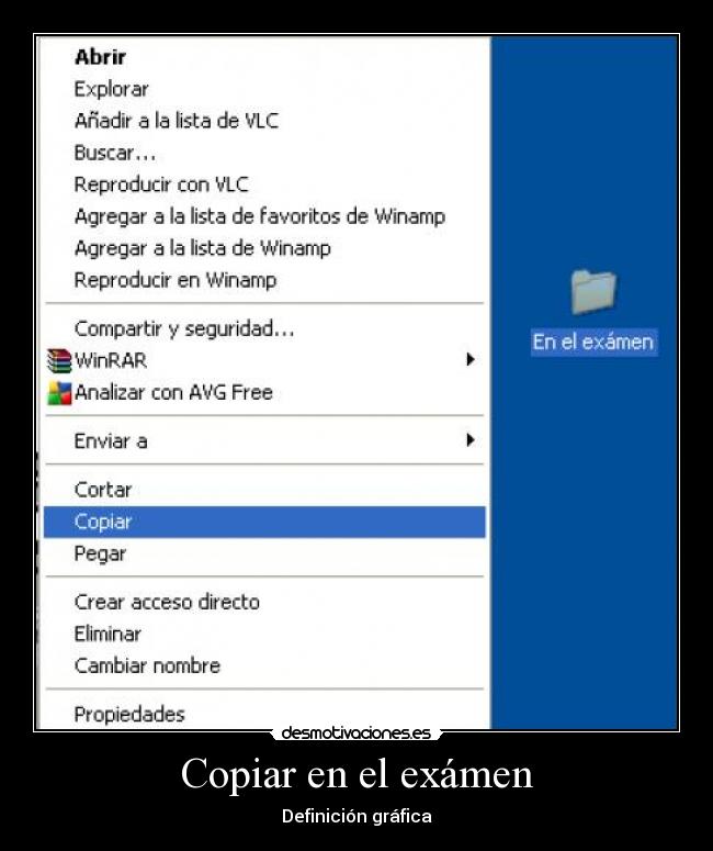 Copiar en el exámen - Definición gráfica