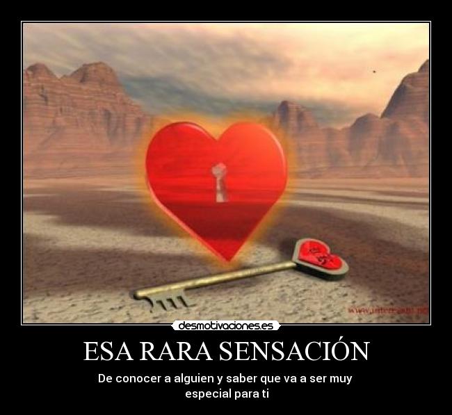 ESA RARA SENSACIÓN -