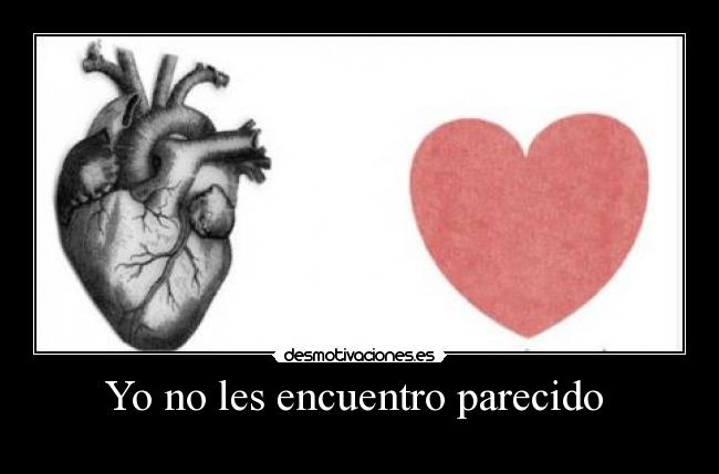 Yo no les encuentro parecido -