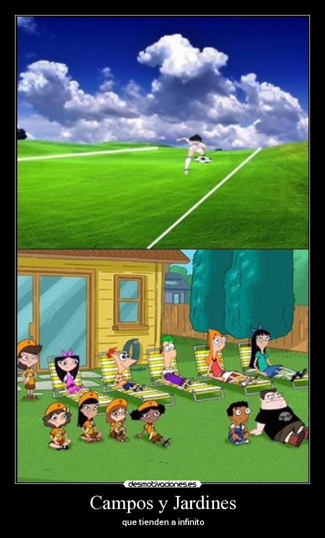 Campos y Jardines - que tienden a infinito