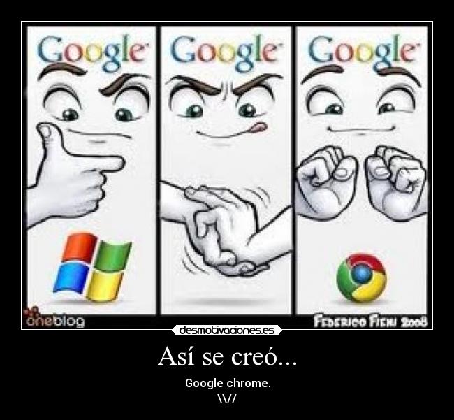 Así se creó... - Google chrome.
\\//