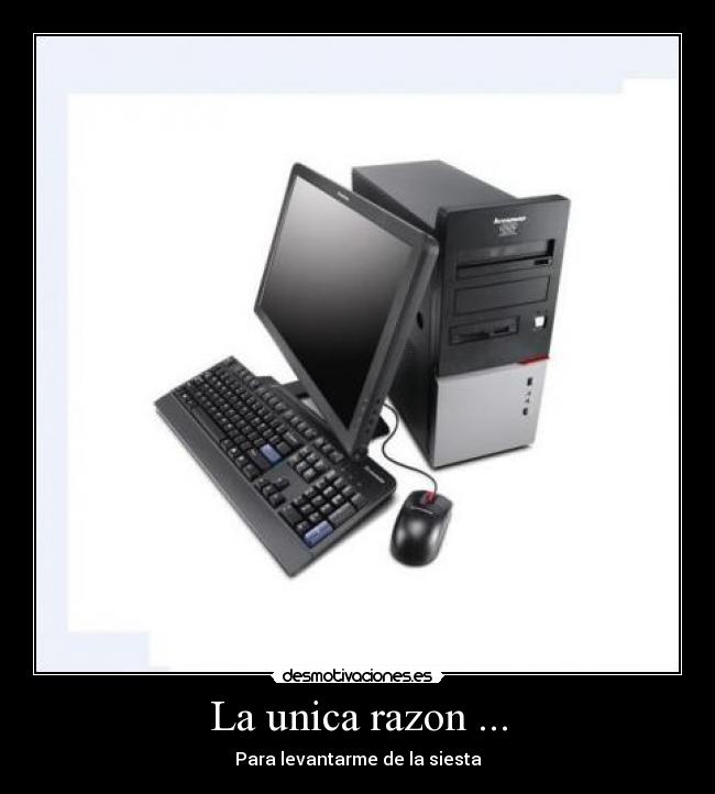 La unica razon ... -