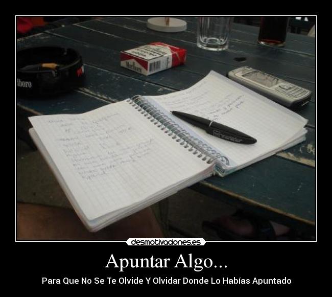 carteles apunte libreta principal desmotivaciones