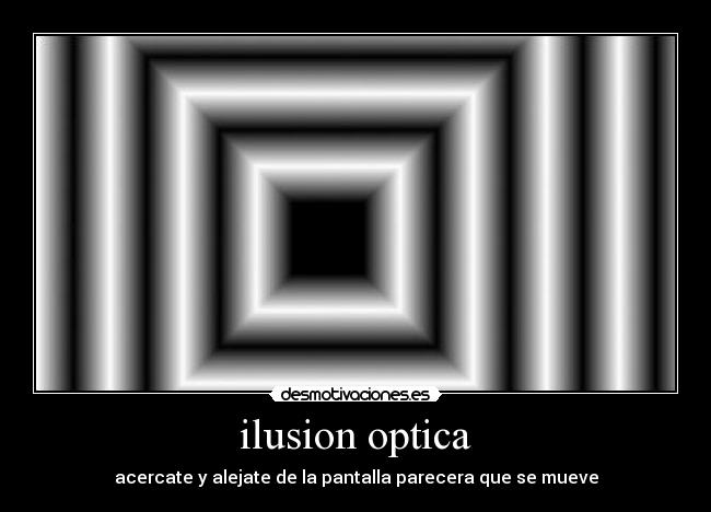 ilusion optica - acercate y alejate de la pantalla parecera que se mueve