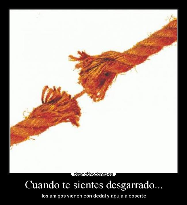 Cuando te sientes desgarrado... - 