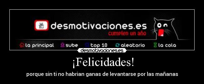 ¡Felicidades! -