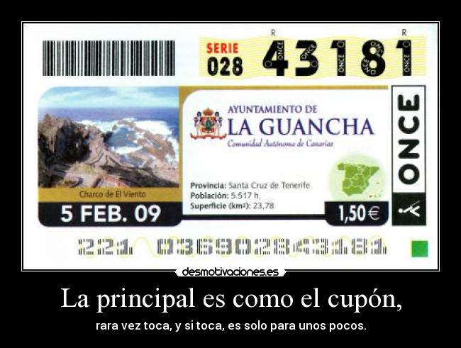 La principal es como el cupón, - 