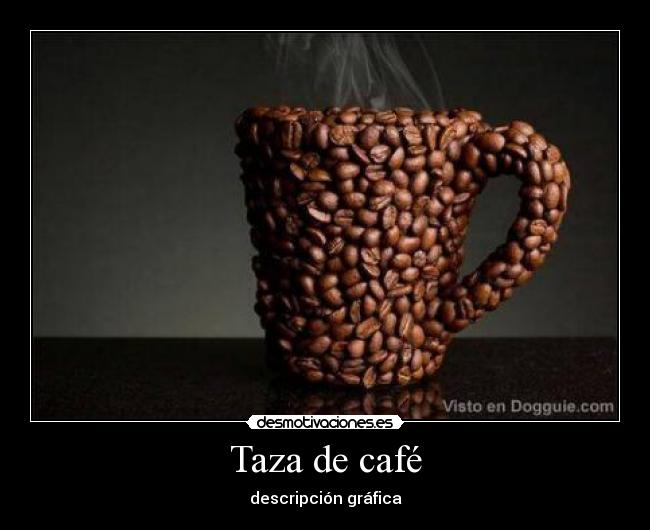 Taza de café - descripción gráfica