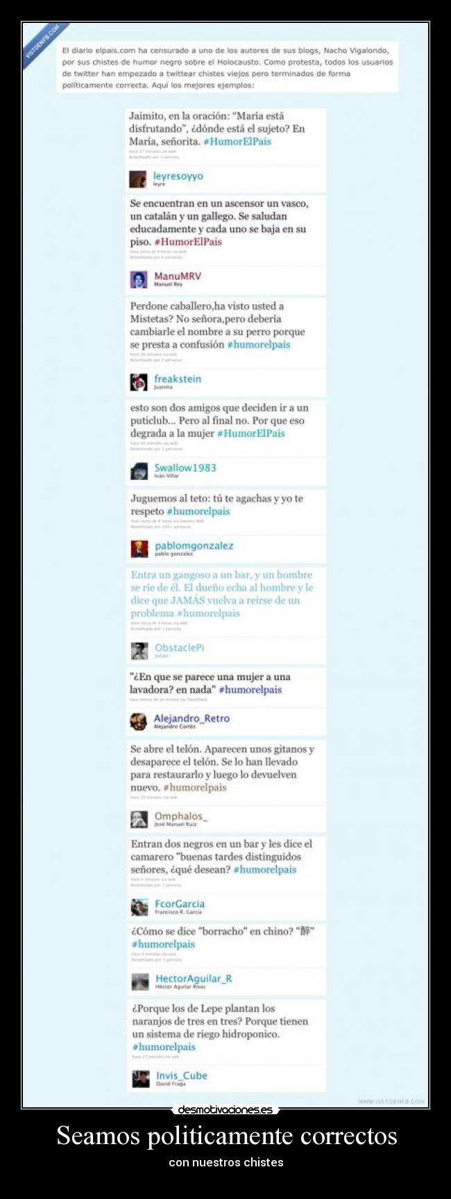 Seamos politicamente correctos - 