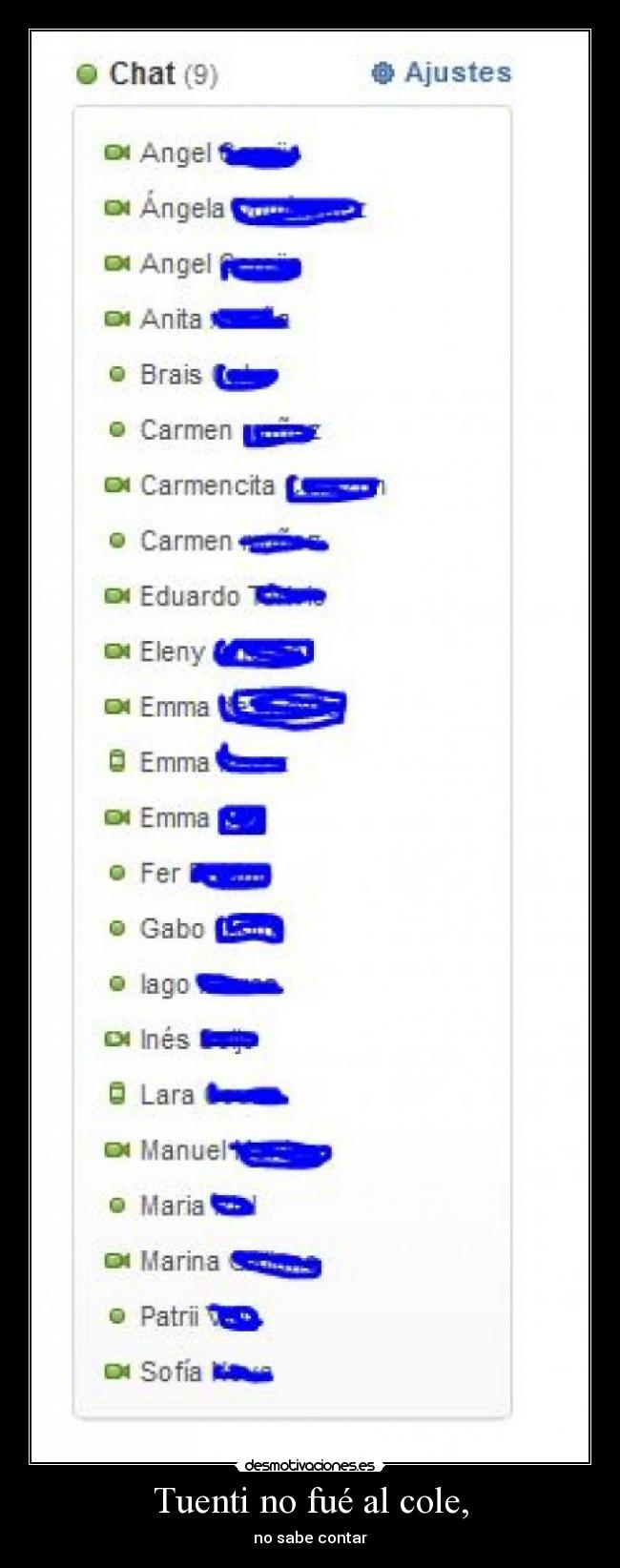 Tuenti no fué al cole, -