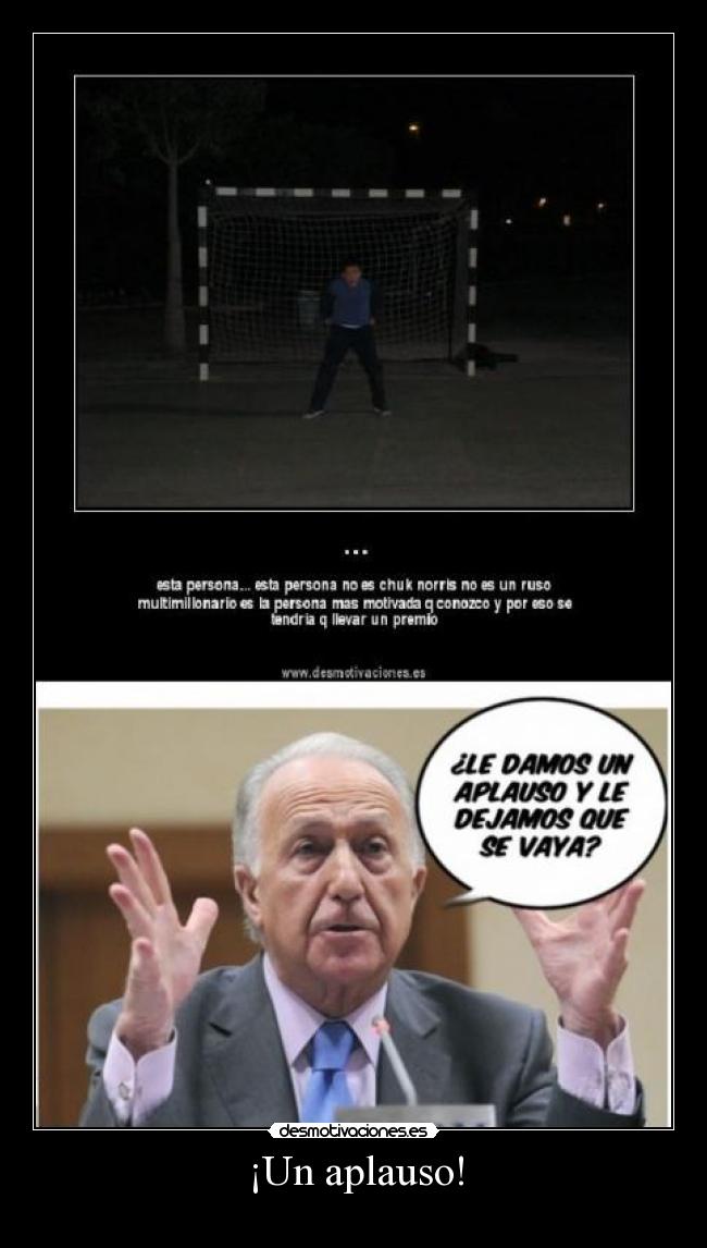 ¡Un aplauso! -