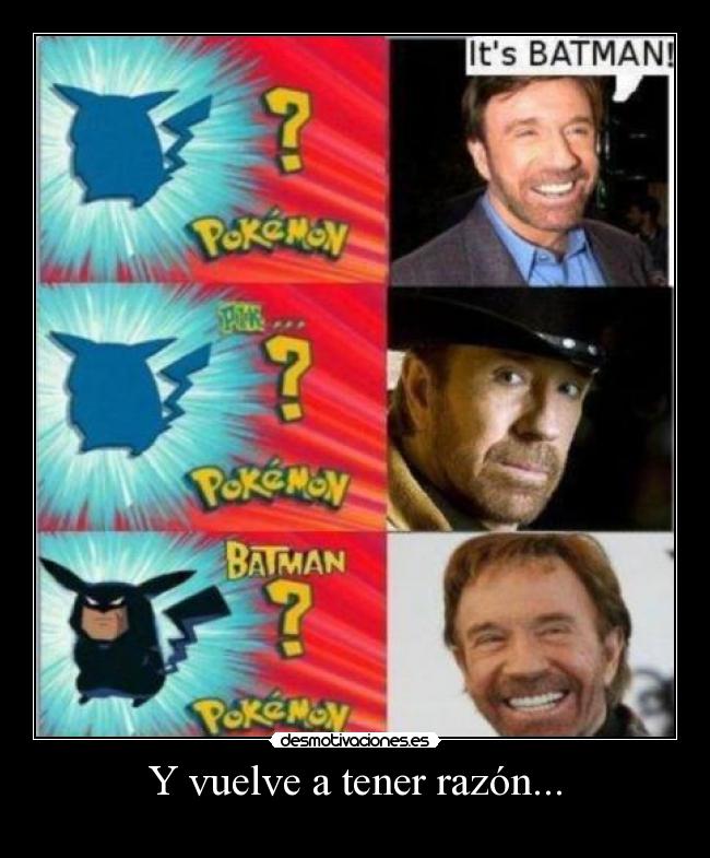 Y vuelve a tener razón... -