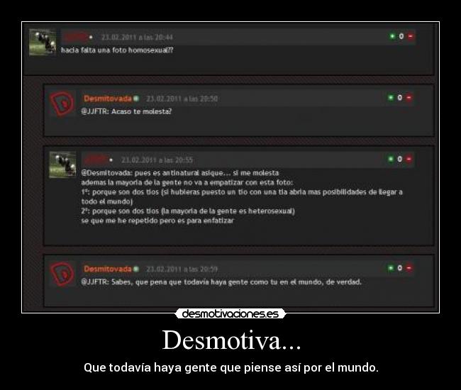 Desmotiva... -
