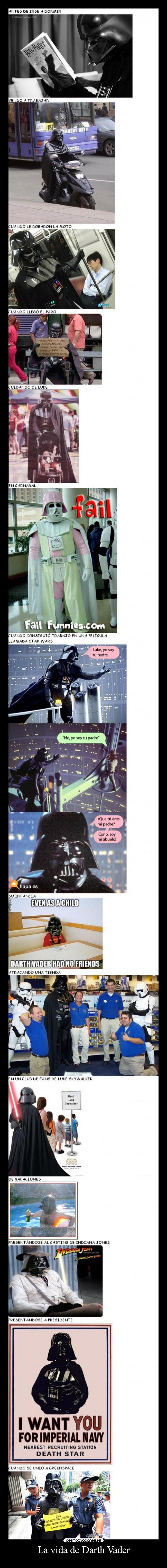 La vida de Darth Vader -