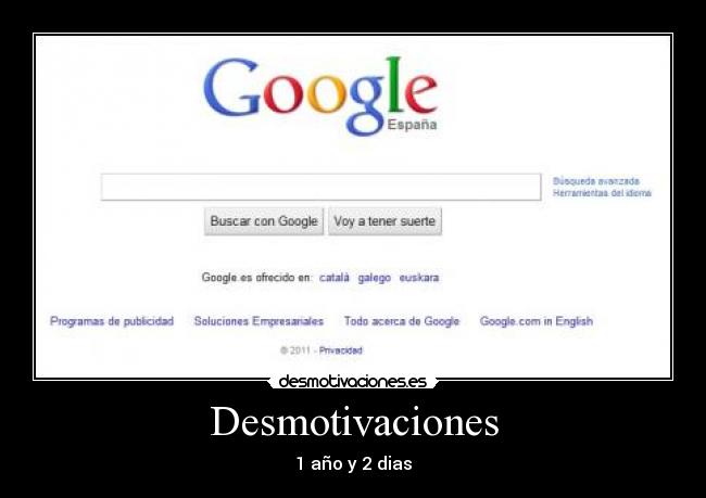 Desmotivaciones - 1 año y 2 dias